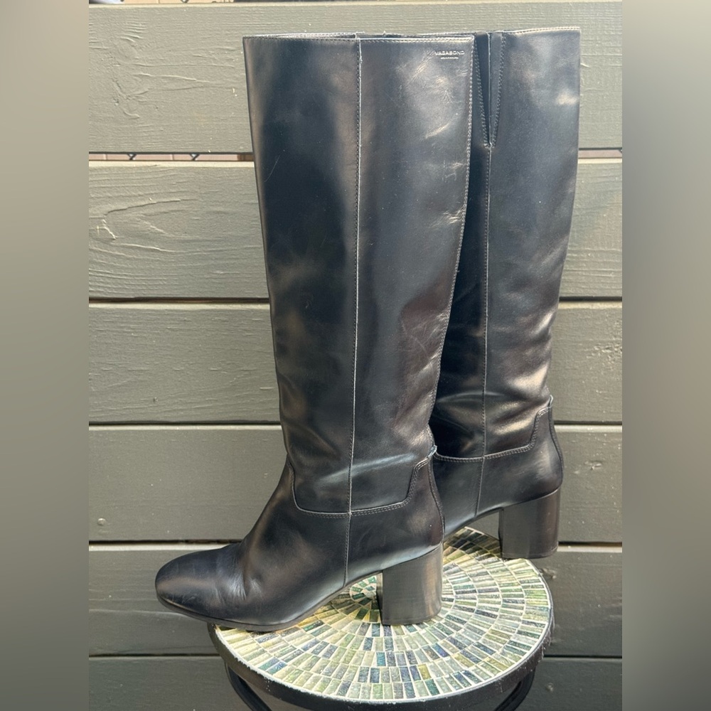 Vagabond Black Heeled Knee-High Boots